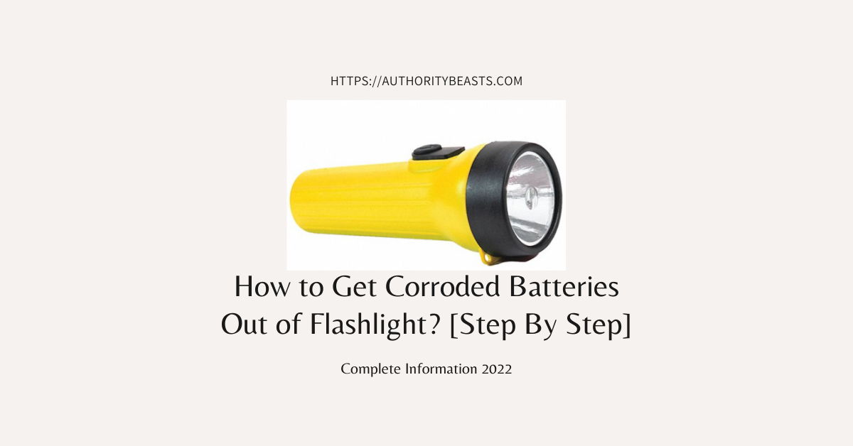 How to Get Corroded Batteries Out of a Flashlight [Step-by-Step Guide 2022]